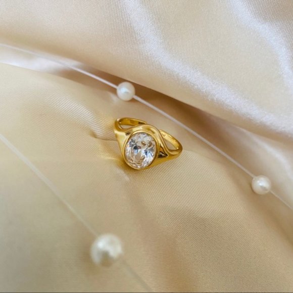 💕Last one 18K Goldplated Stone 925 Ring - Picture 8 of 10